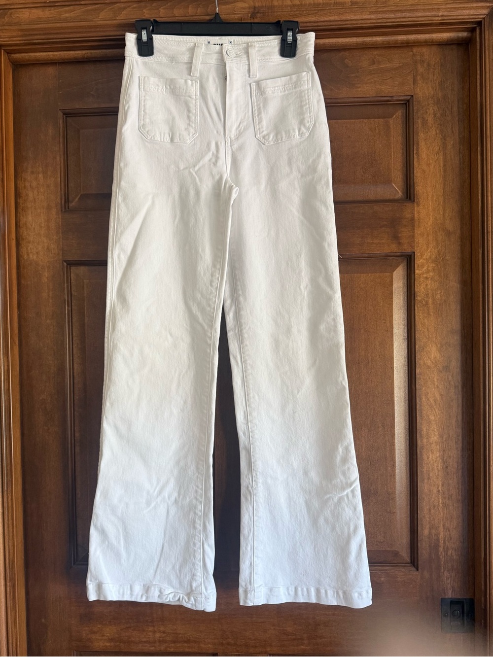 Paige Leenah white denim trouser jeans sz 26